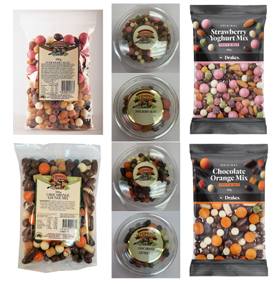 Yummy Snack Foods fruit and nut mixes various sizes