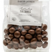 David Jones Australian Sultanas in Milk Chocolate 160g 