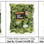 Coles Baby Spinach